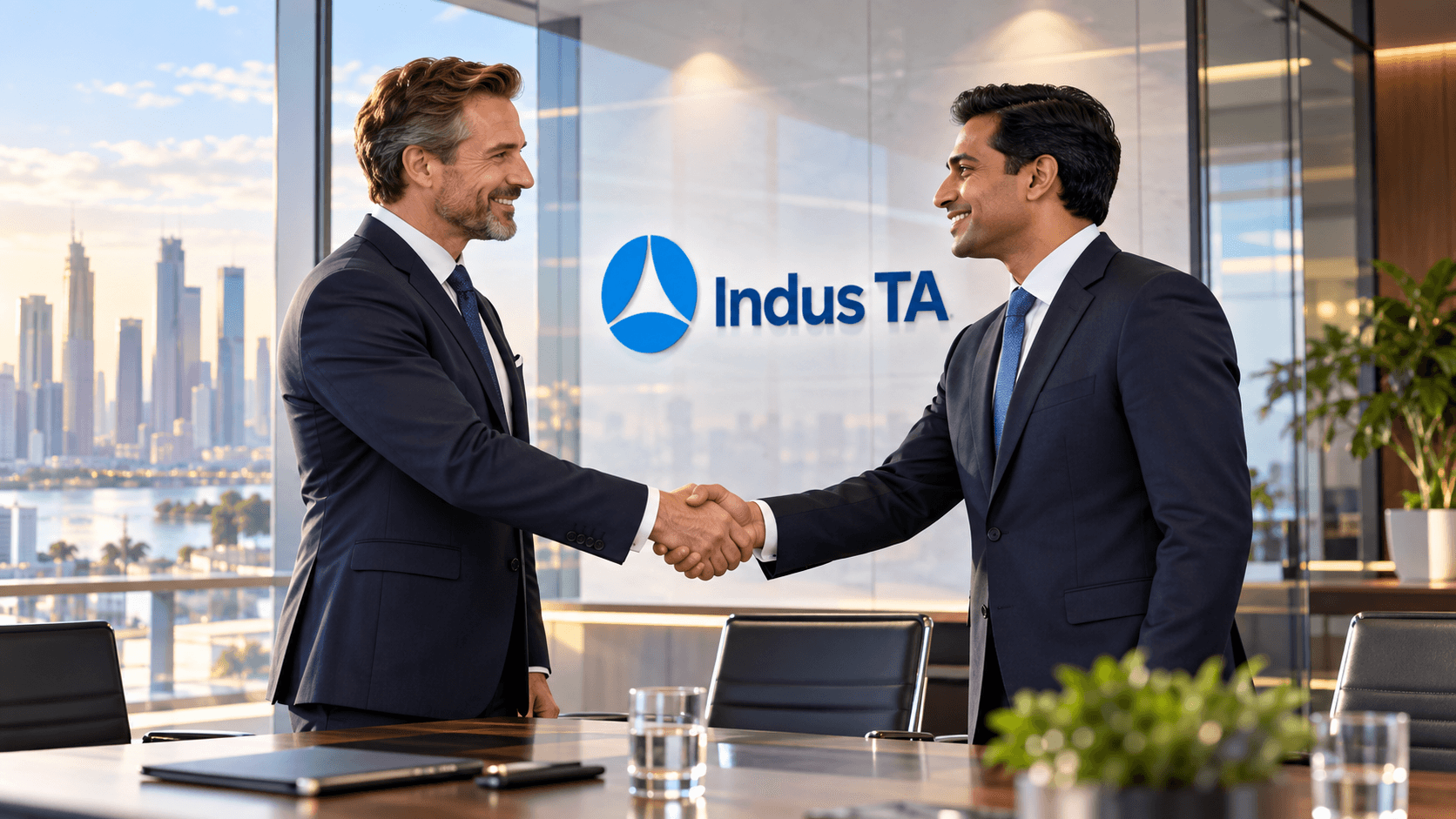 Indus TA team discussing business strategy and market growth